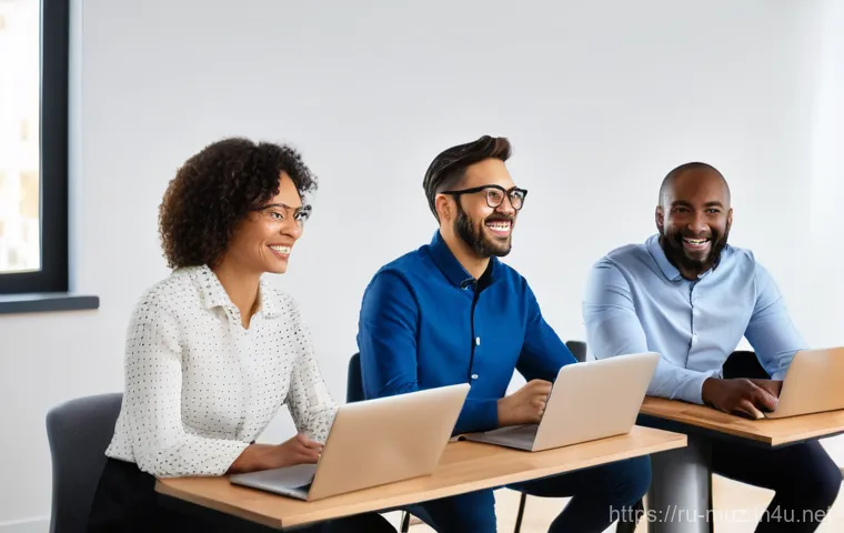 음악이론 강사 업무 효율화 노하우 - A lively and collaborative image of a group of teenagers, around 13-16 years old, fully dressed in e...